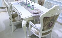欧式白色园餐桌（白色欧式餐桌图片大全）