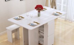 折叠餐桌白色（餐厅折叠餐桌）
