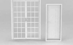 白色格型木门窗（白色格子门）