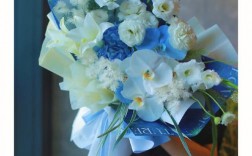 配蓝白色的花（蓝白色花艺）