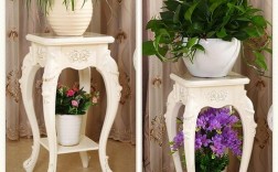 欧式白色木质花架（欧式风格花架）