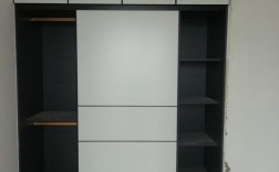 灰色柜体白色门效果图（灰色的柜体,白色门搭配效果）