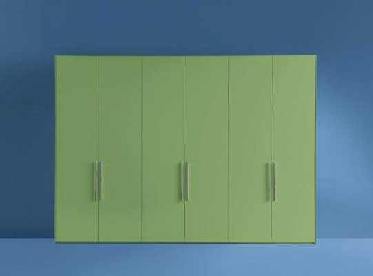 白色衣柜绿色柜门（白色衣柜门配什么颜色柜体显得高雅）-图2