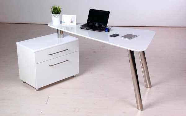 白色现代办公桌（白色办公桌价格图片及价格）-图3