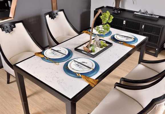 新中式白色餐桌（新中式白色餐桌图片大全）-图2