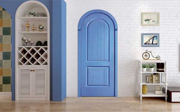 蓝色门套白色门（蓝色房间白色门）-图3