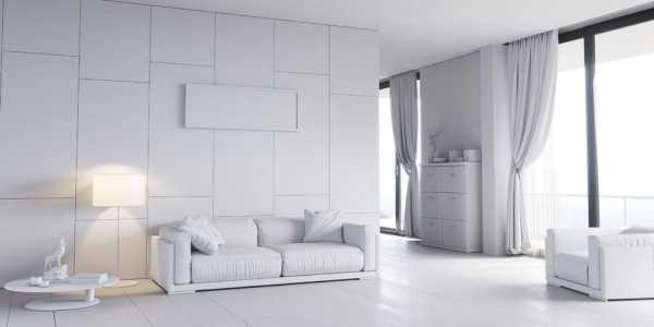 白色简约风格装修客厅（白色简约装修效果图）-图2