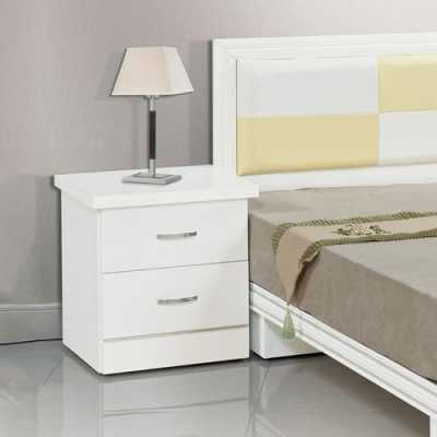现代白色床头柜（白色床头柜图片大全）-图3