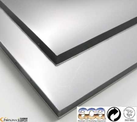 银白色铝塑板（亮银色铝塑板）-图1