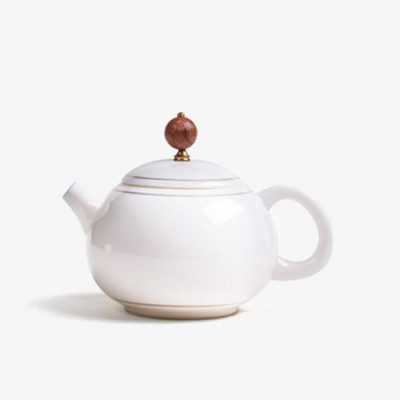 水粉白色陶瓷茶壶（水粉白色陶瓷茶壶图片）-图3