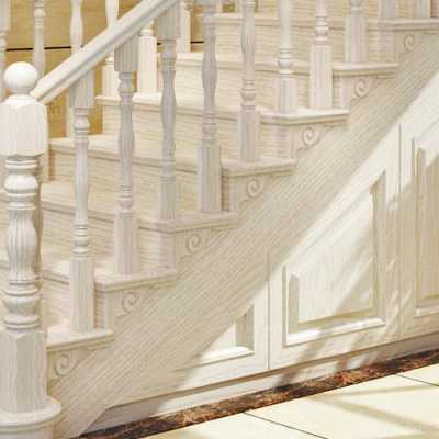 楼梯白色立板材质（楼梯踏步板白色）-图3