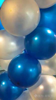 蓝白色气球图片（蓝色白色气球有什么寓意吗?）-图1