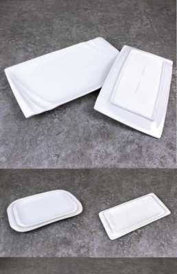 方餐盘纯白色（白色餐盘图片）-图2