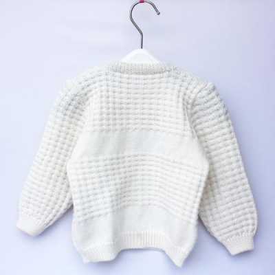 宝宝白色毛衣编织款式（宝宝的白毛线织什么好）-图2