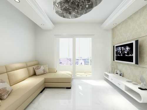 客厅地面瓷砖白色（客厅白色地板砖）-图3