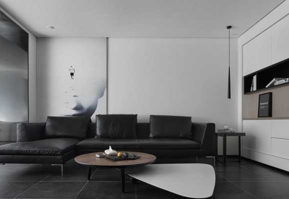 黑白色装修客厅（黑白色客厅配什么颜色沙发）-图2