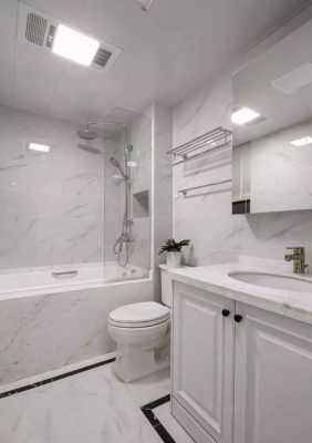 厕所瓷砖上挂出白色（卫生间瓷砖白色）-图2