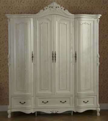 欧式白色实木柜门图片（白色欧式柜子图片）-图2