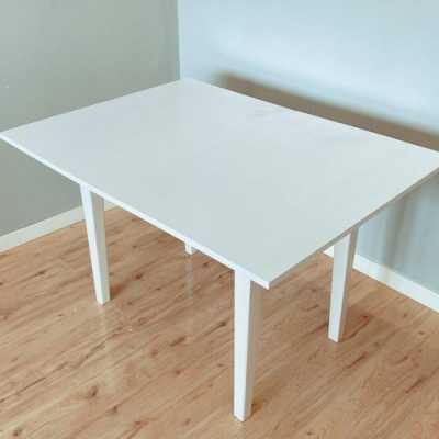 折叠简易白色餐桌图片（折叠简易白色餐桌图片高清）-图3