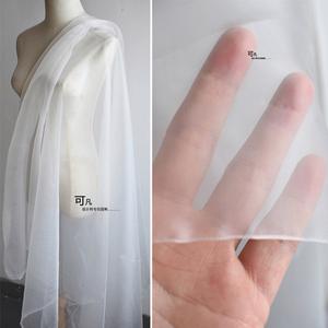 白色透明薄纱（白色透明纱布）-图1