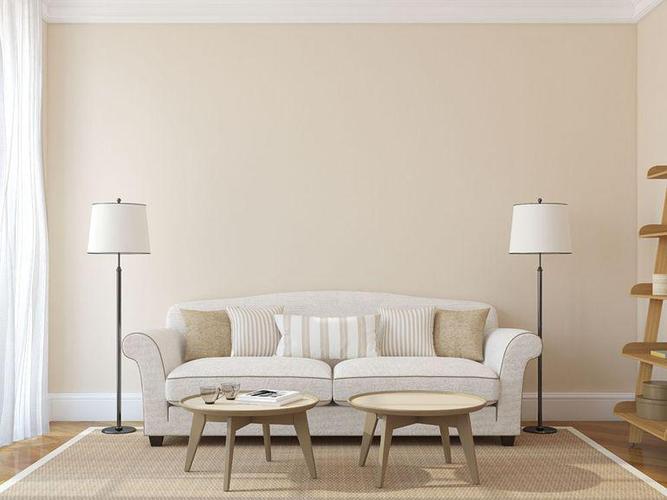 米色墙面白色家具（米色墙面白色家具图片）-图1
