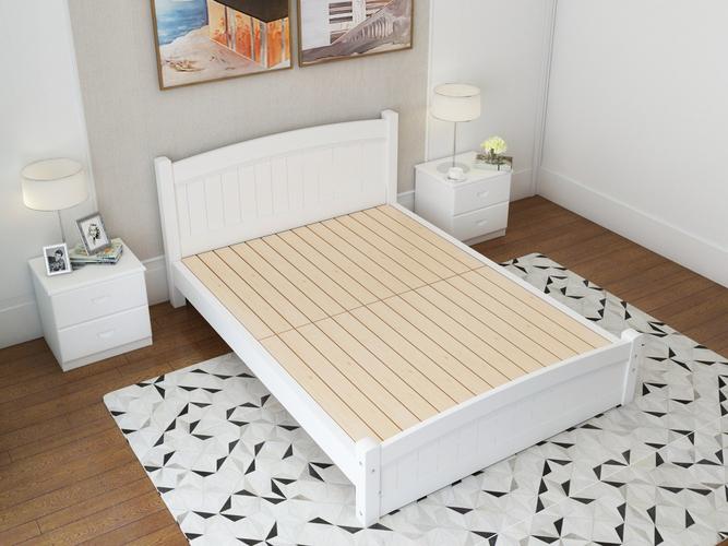 1米5白色床（白色12米单人床图片及价格）-图1
