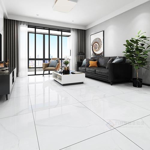 客厅纯白色地板（客厅地板白色瓷砖好不好）-图3