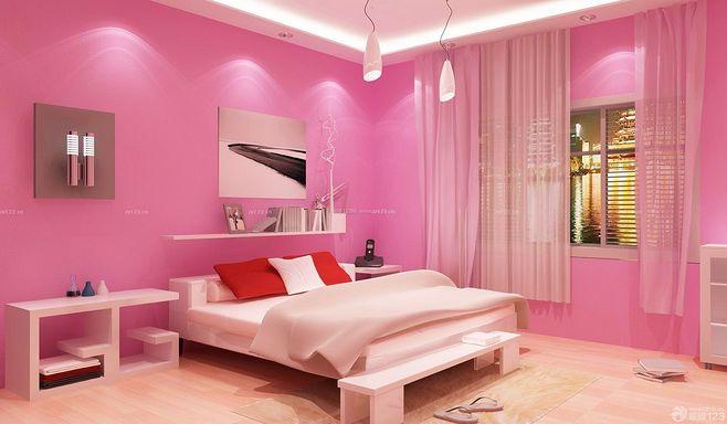 卧室白色家具粉色墙（卧室墙白色还是淡粉色好）-图2