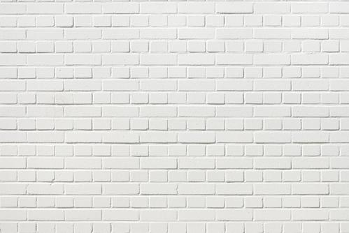 白色砖型墙纸（白色砖墙图片）-图1