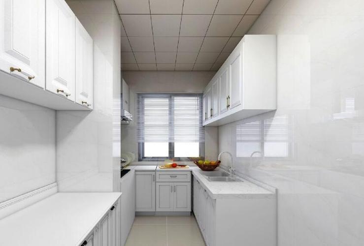 厨房白色带纹瓷砖（厨房白色带纹瓷砖效果图）-图1