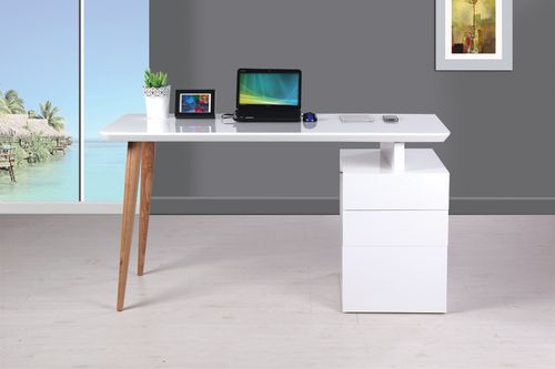 简单电脑桌白色（纯白色电脑桌面）-图3
