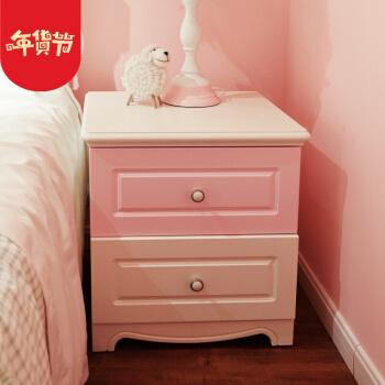 粉色白色床头柜（粉色床头柜配什么颜色床单）-图1