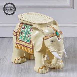 欧式白色大象换鞋凳（大象换鞋凳可以只买一只吗?）-图3