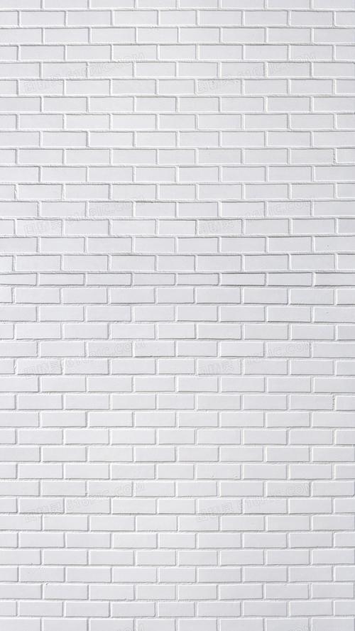 白色仿砖墙纸（白色砖墙壁纸）-图2