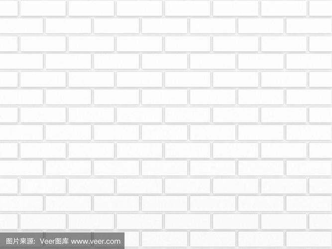 白色砖墙面（白色墙壁砖）-图3