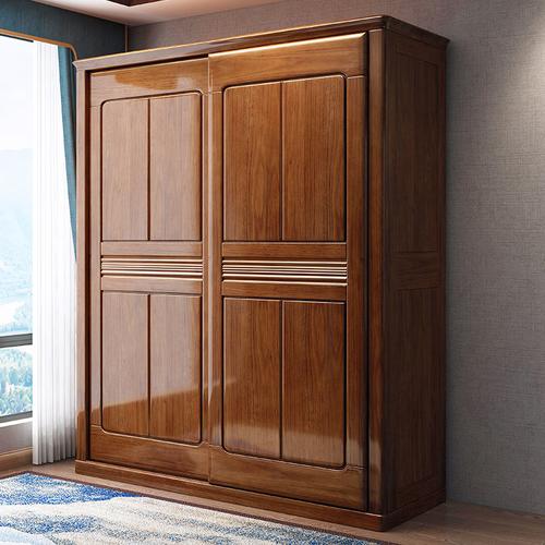 卧室门棕色衣柜白色（棕色衣柜门怎么配颜色好看）-图3