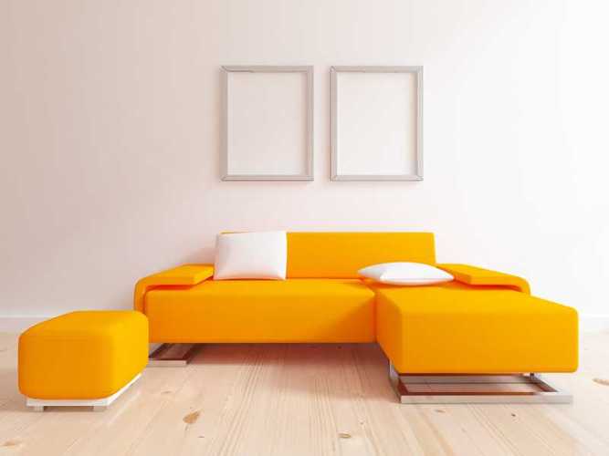 白色沙发搭配橙色（白色沙发配什么沙发套）-图1