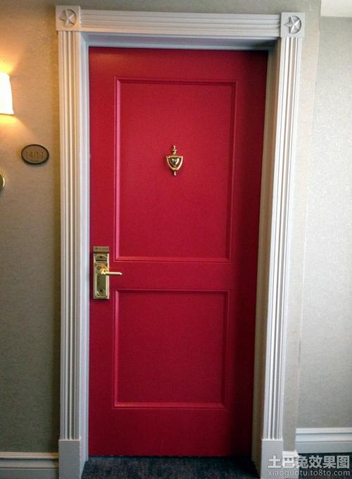 红色门套白色门扇（红色门好还是白色门好）-图1