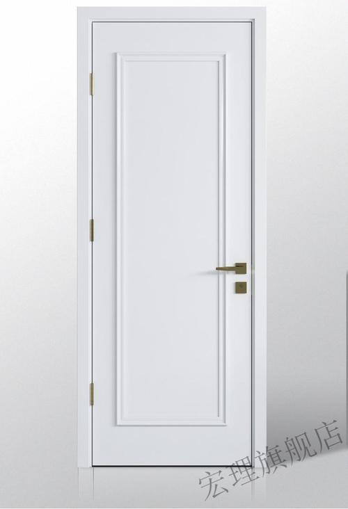 实木复合考漆门白色（白色烤漆木门）-图3