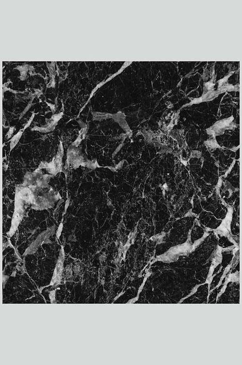 白色黑纹大理石贴图（白底黑色花纹的大理石）-图2