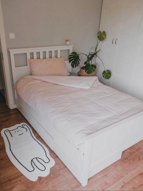 宜家床白色规格（宜家白色的床）-图3