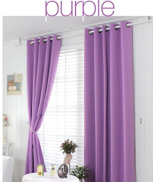 紫色白色拼窗帘（紫色白色拼窗帘怎么搭配）-图3