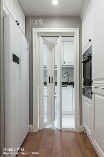 厨房白色折叠门效果图（厨房白色折叠门效果图）-图1