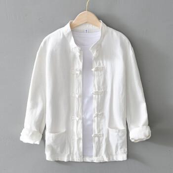 白色和中式混搭（白色中式衬衫搭配外套）-图1