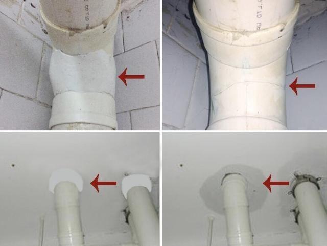 厕所的水管白色的（卫生间排水管外壁白色粉末）-图2