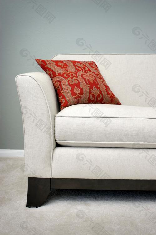 白色沙发布纹贴图（白色沙发怎么搭配）-图2