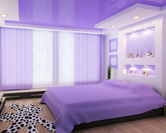 装修紫白色卧室（卧室浅紫色墙面怎么样）-图1