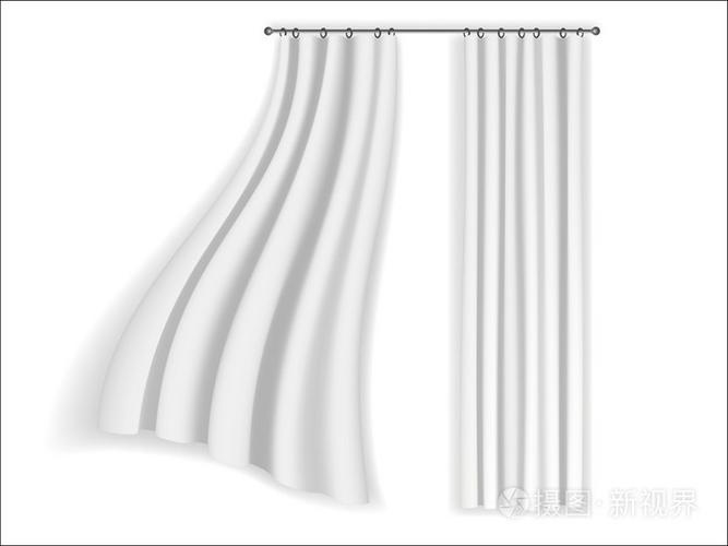 白色窗帘飘动意境图片（白色窗帘壁纸）-图2
