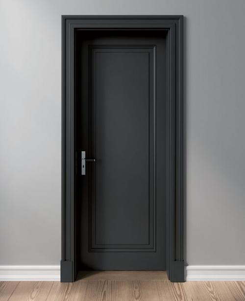 黑色门白色门框（黑色的门框白色的门）-图1