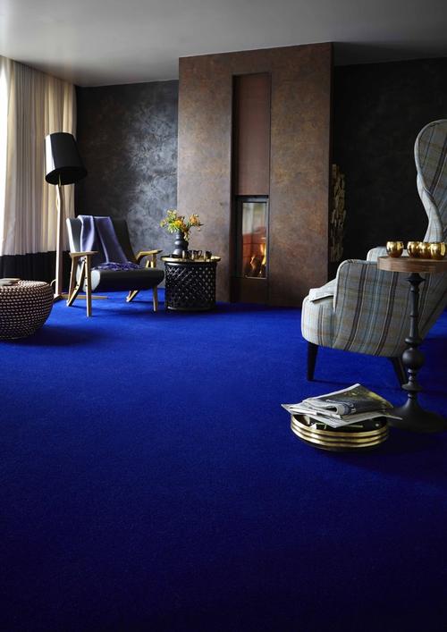 蓝白色地毯（蓝色地毯效果图）-图3